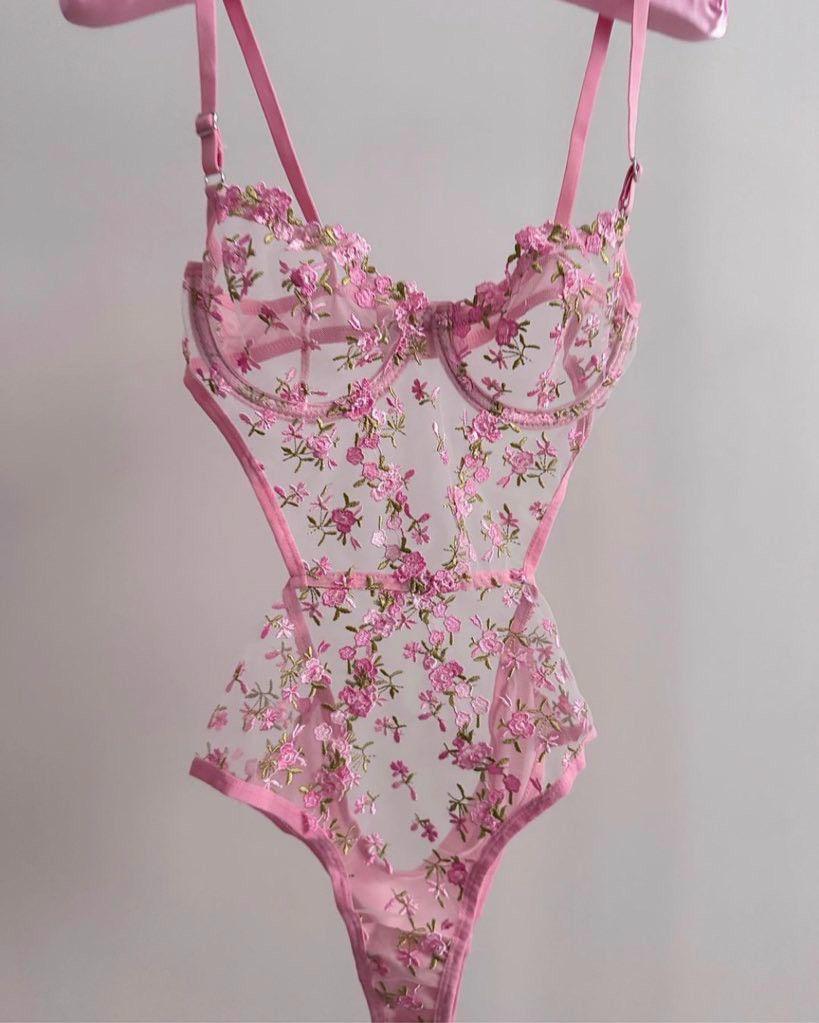 Jardin Rosé Bodysuit ( 1 Pcs)