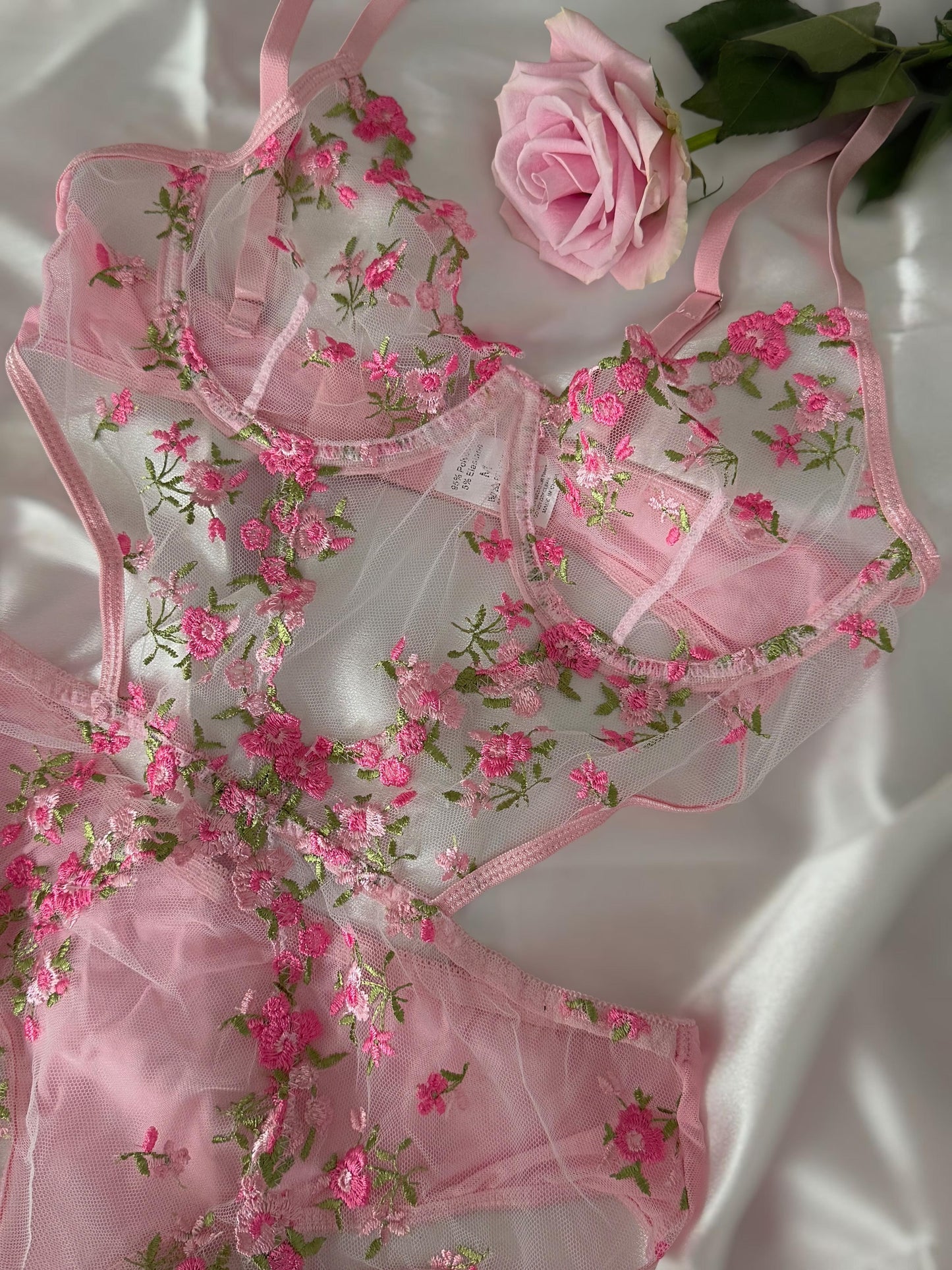 Jardin Rosé Bodysuit ( 1 Pcs)