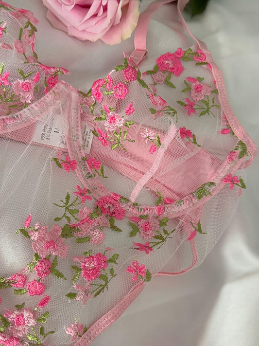 Jardin Rosé Bodysuit ( 1 Pcs)