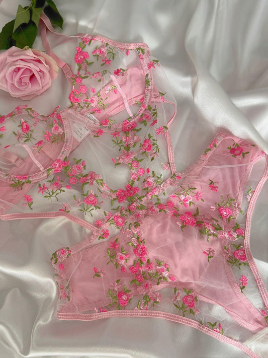Jardin Rosé Bodysuit ( 1 Pcs)